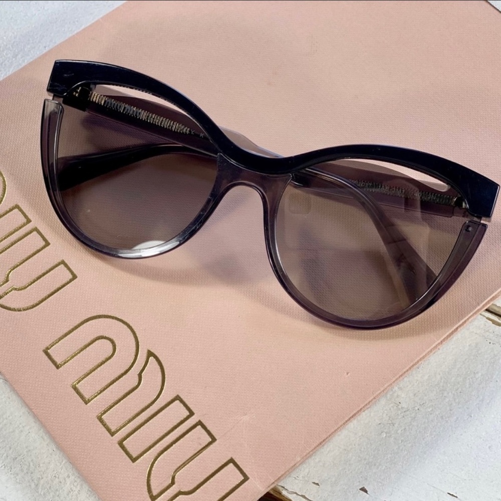 Miu Miu Black Cat Eye Sunglasses